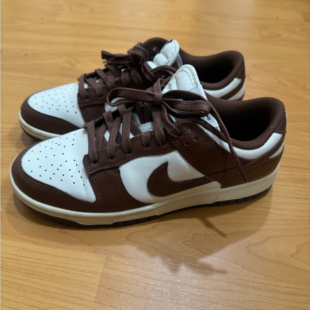 Nike Women Chocolate Brown and White Sneakers